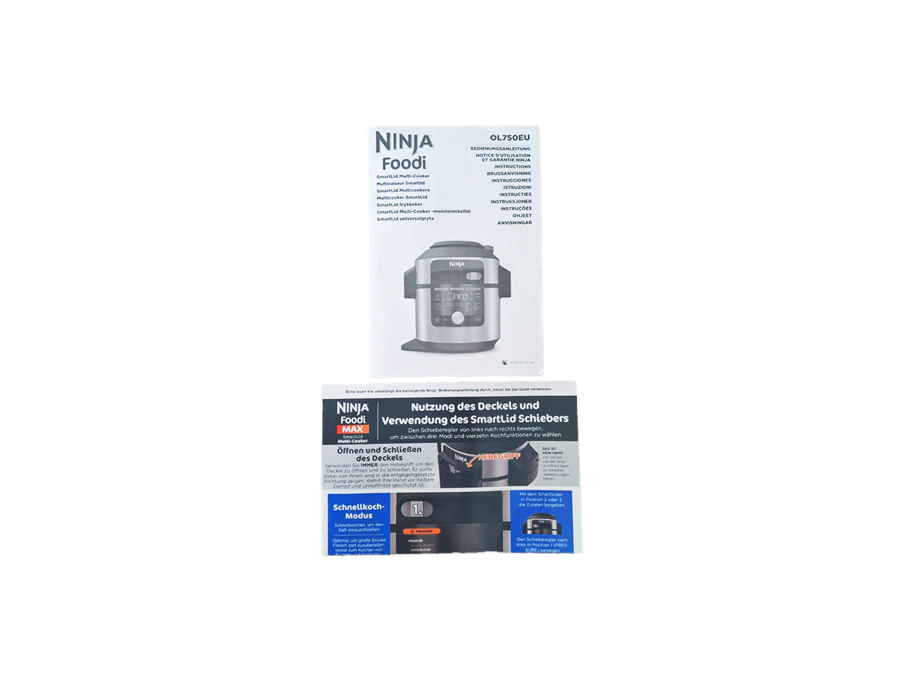 Ersatzteil für Ninja Foodi MAX Multikocher OL750EU - Bedienungsaleitung