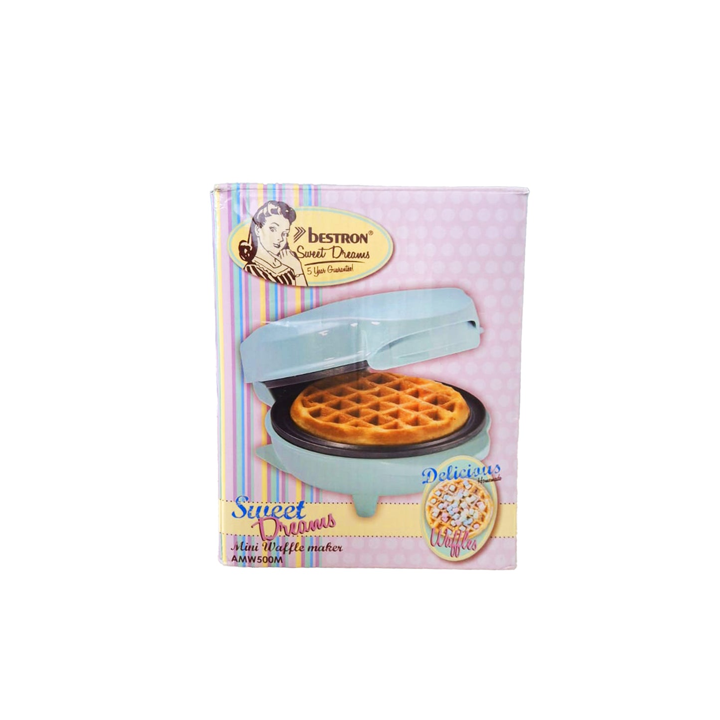Bestron Waffeleisen klein für klassische Waffeln