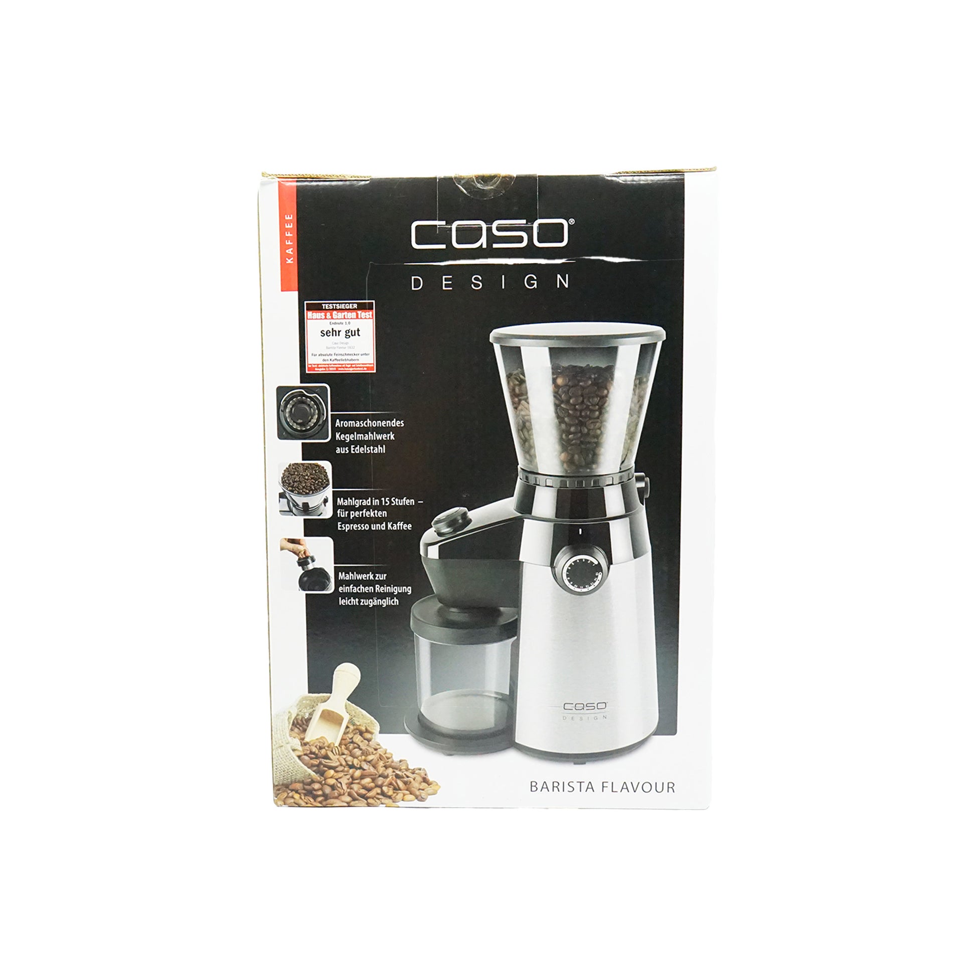 Caso Barista Flavour, elektrische Design- Kaffeemühle