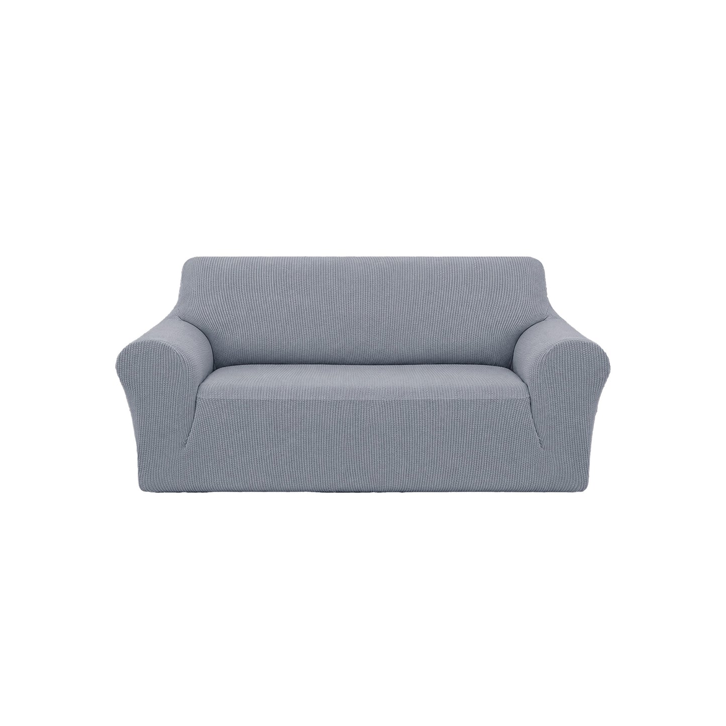 Deconovo Sofaüberzug 180x230 cm auf grauem 3-Sitzer Sofa