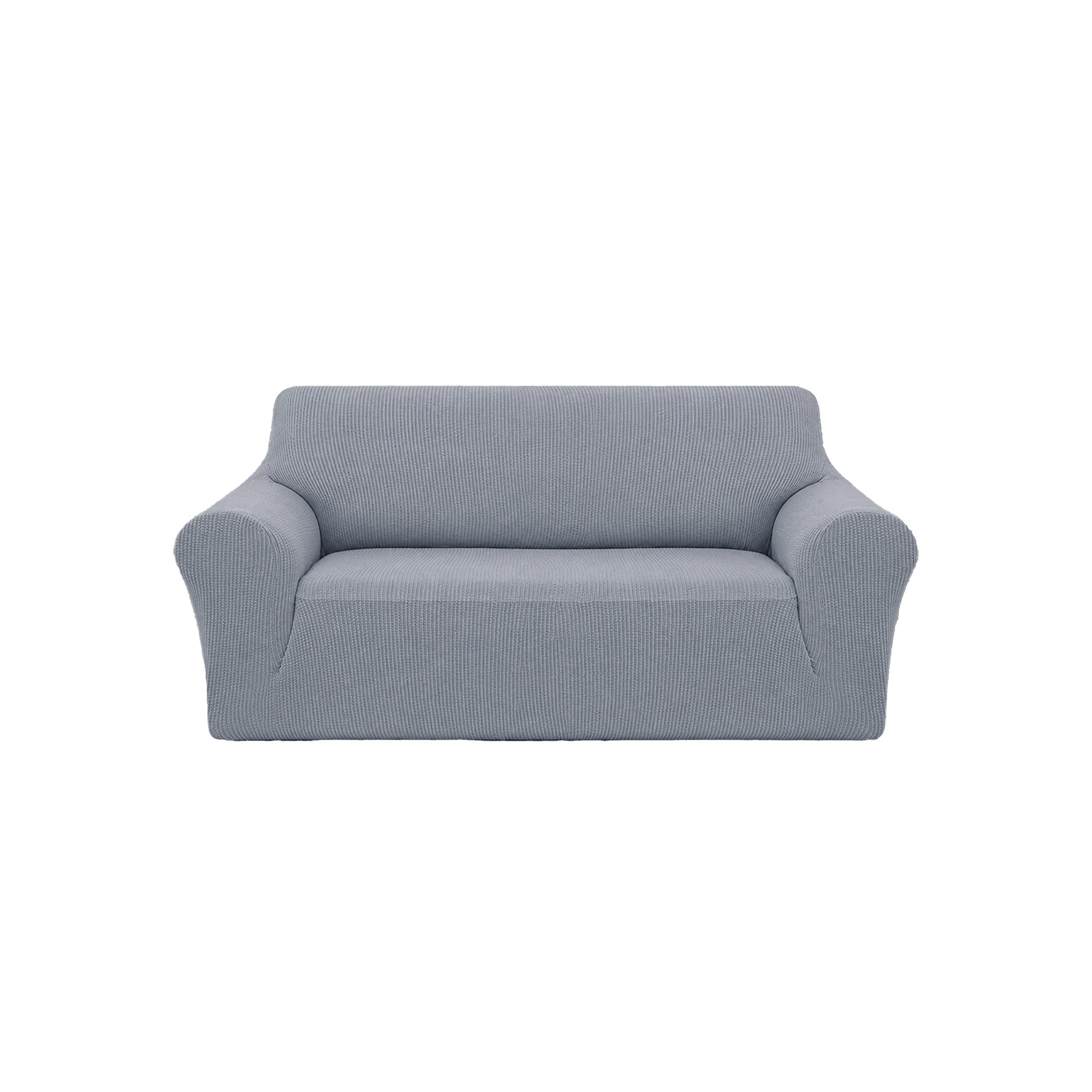 Deconovo Sofaüberzug 180x230 cm auf grauem 3-Sitzer Sofa