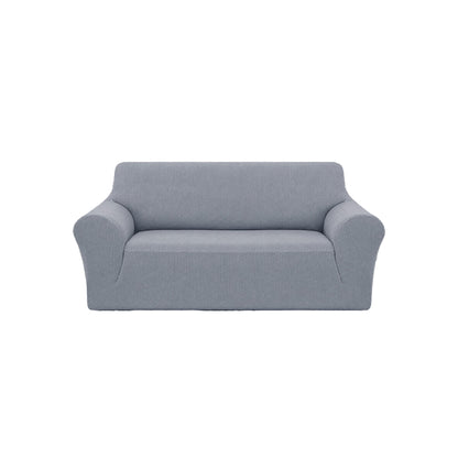 Deconovo Sofaüberzug 180x230 cm auf grauem 3-Sitzer Sofa