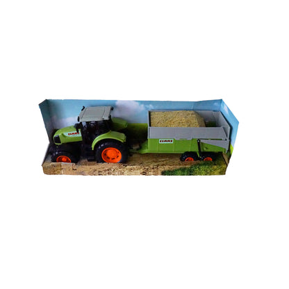 Dickie Toys CLAAS Ares Set, großer Traktor mit Anhänger