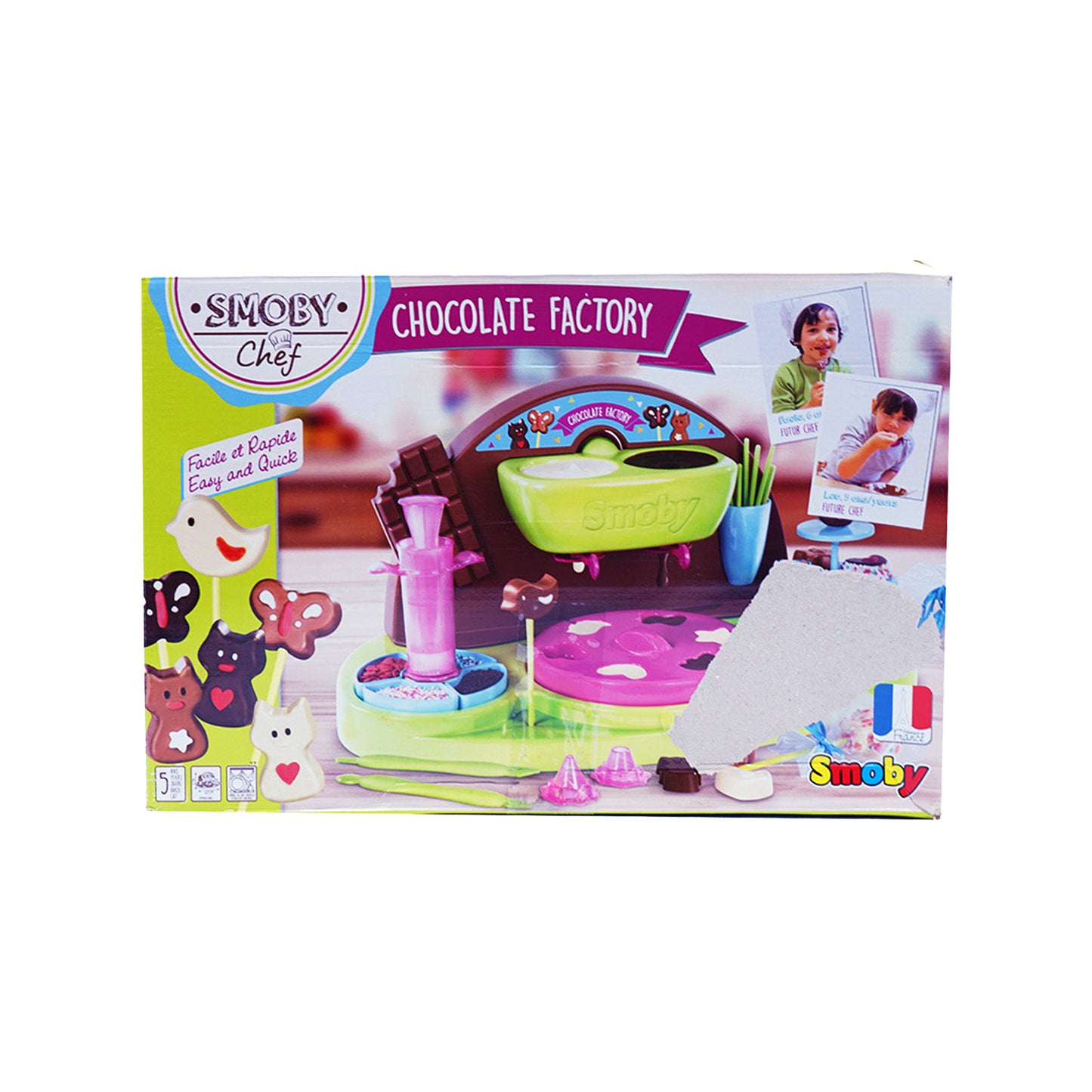 Verpackung der Smoby Schief Schokoladenfabrik von Smoby