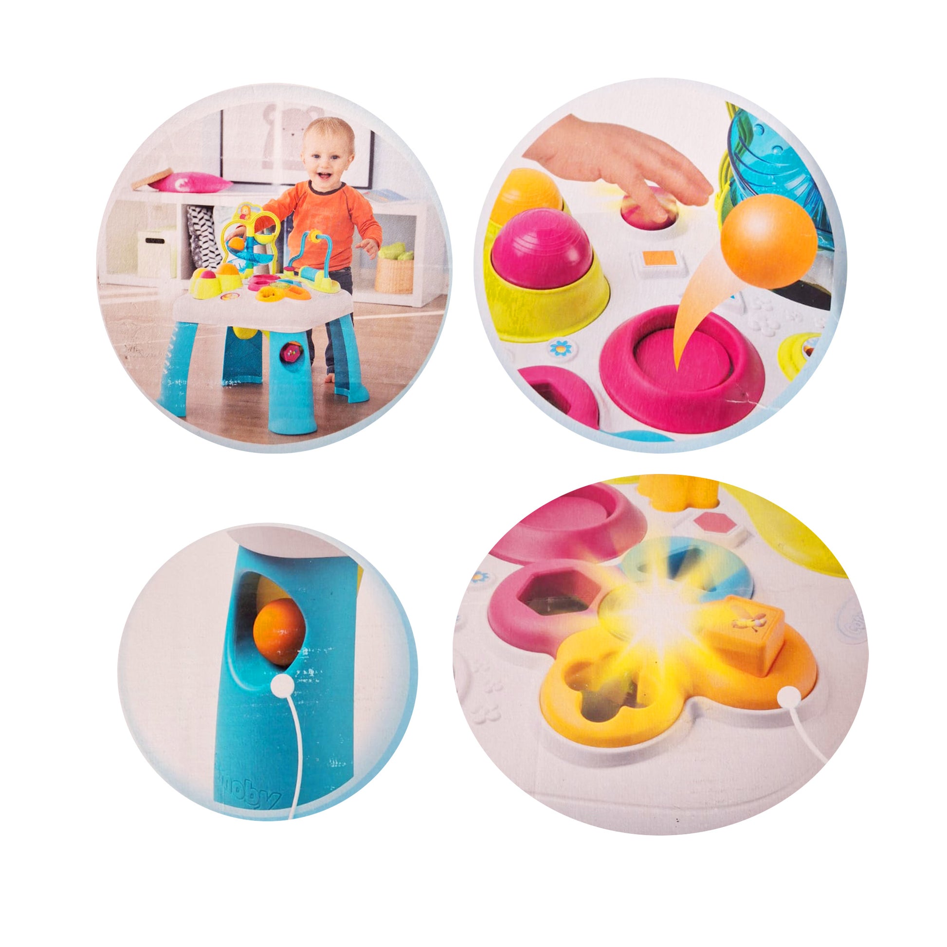 Bunte Steckformen am Smoby Spieltisch für Kinder ab 1 Jahr
