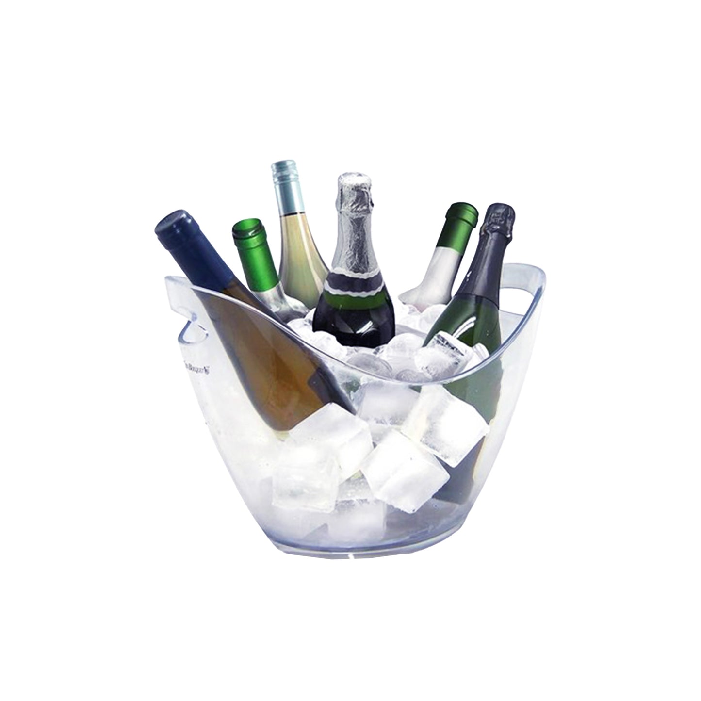 Transparenter Getränkekühler aus Acryl für Wein- und Sektflaschen