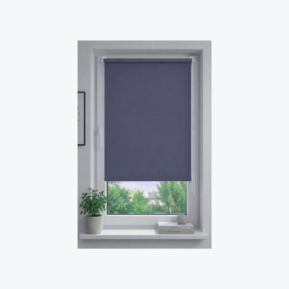 Deco Company Klemmrollo Anthrazit am Fenster montiert