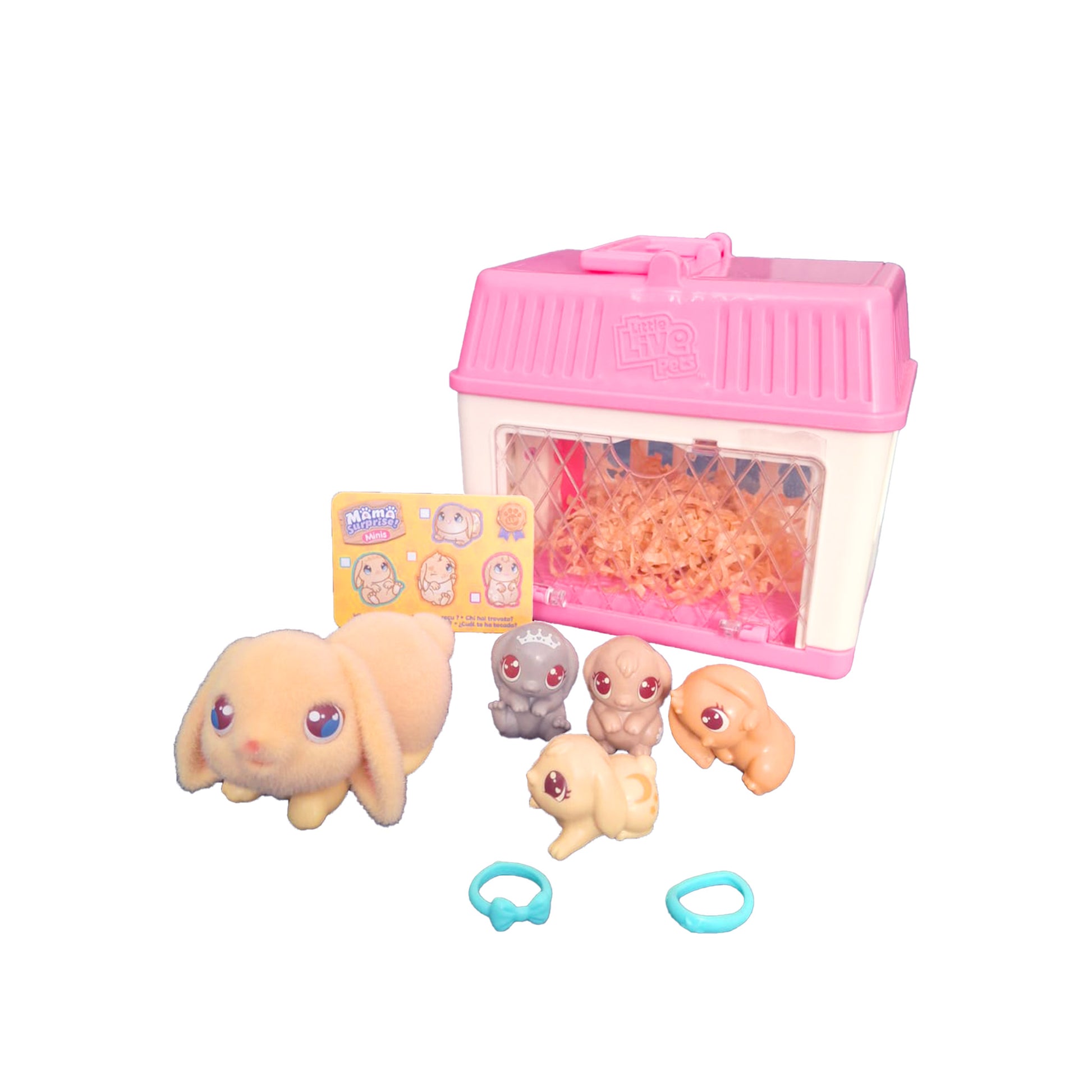 Mini Hasen Spielset mit Zubehör und Überraschungseffekt
