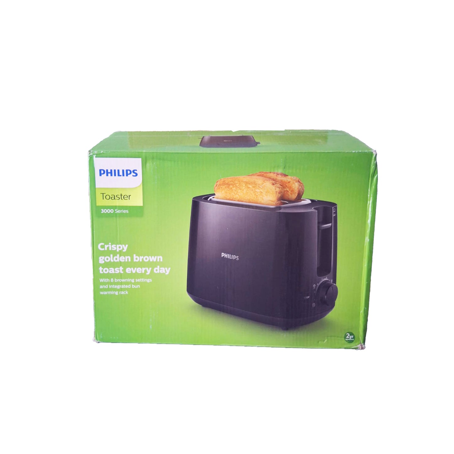 Gleichmäßig getoastetes Brot im Philips Toaster