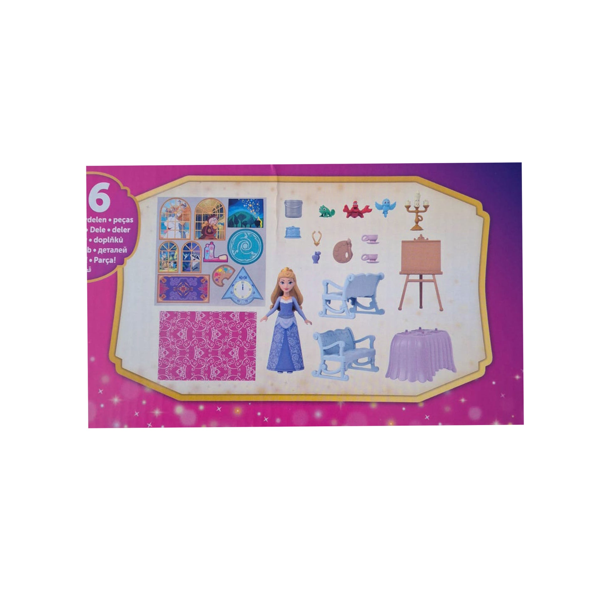 Aurora Puppe mit Disney Freunden im Mattel Spielset