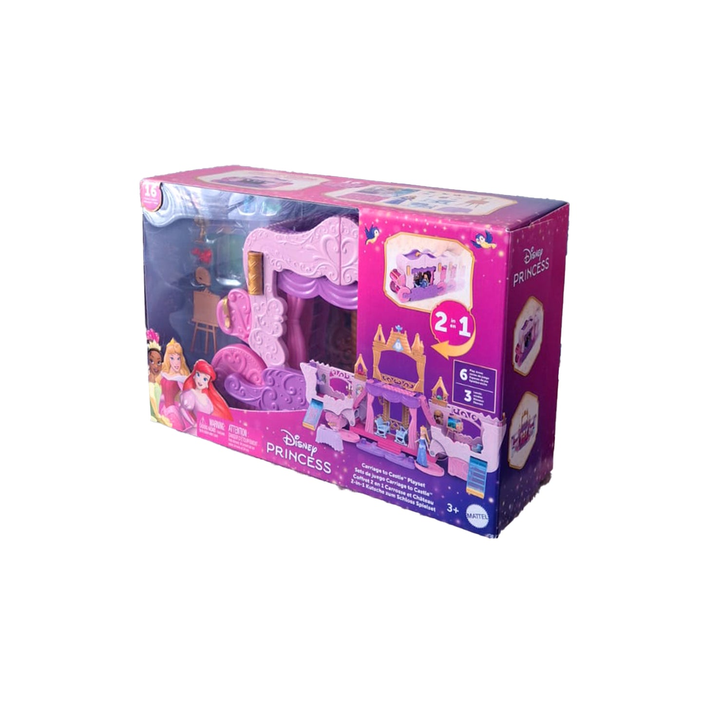 Disney Prinzessin Schloss Spielset mit 3 Ebenen und Zubehör