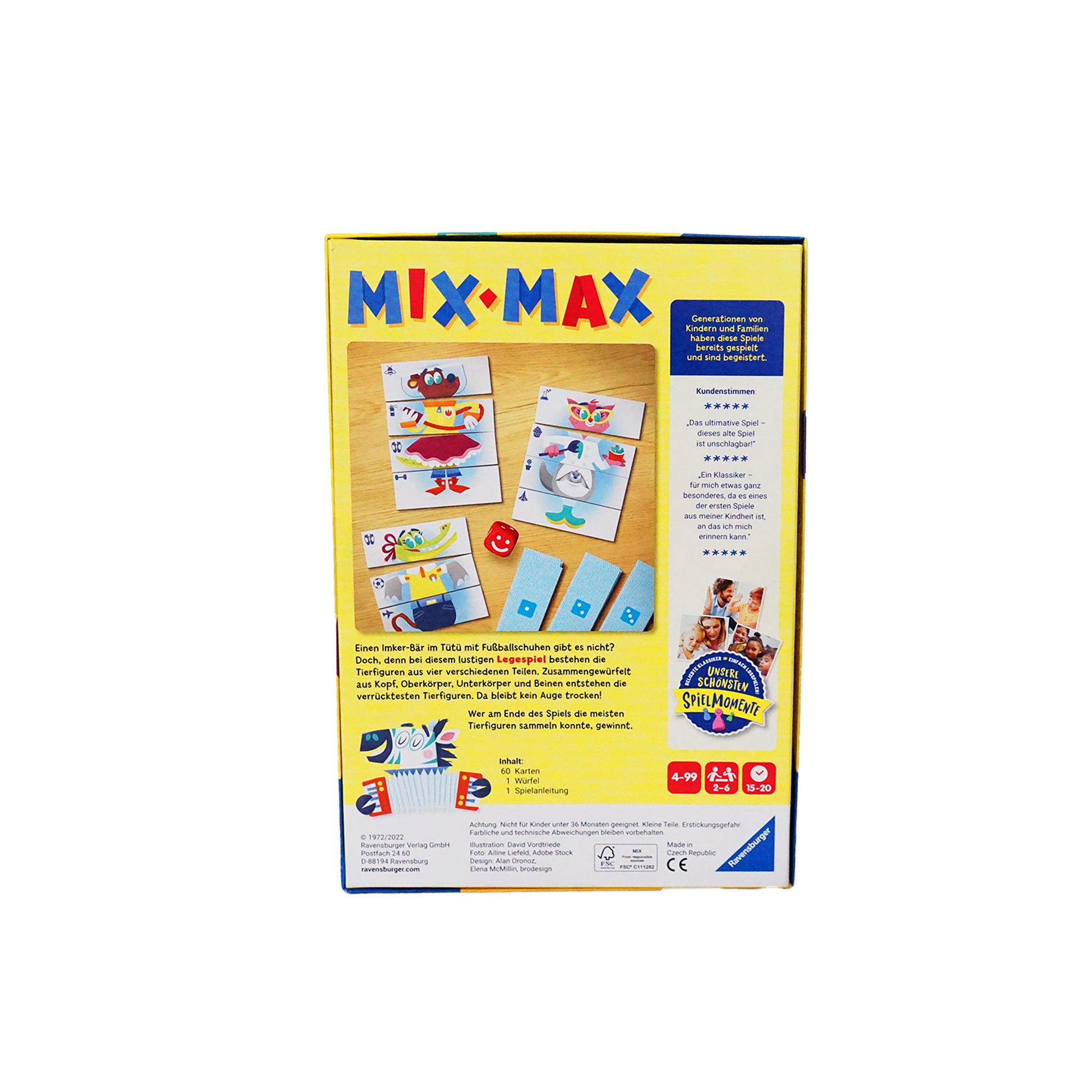 Verpackung des Ravensburger Mix Max Kinderspiels