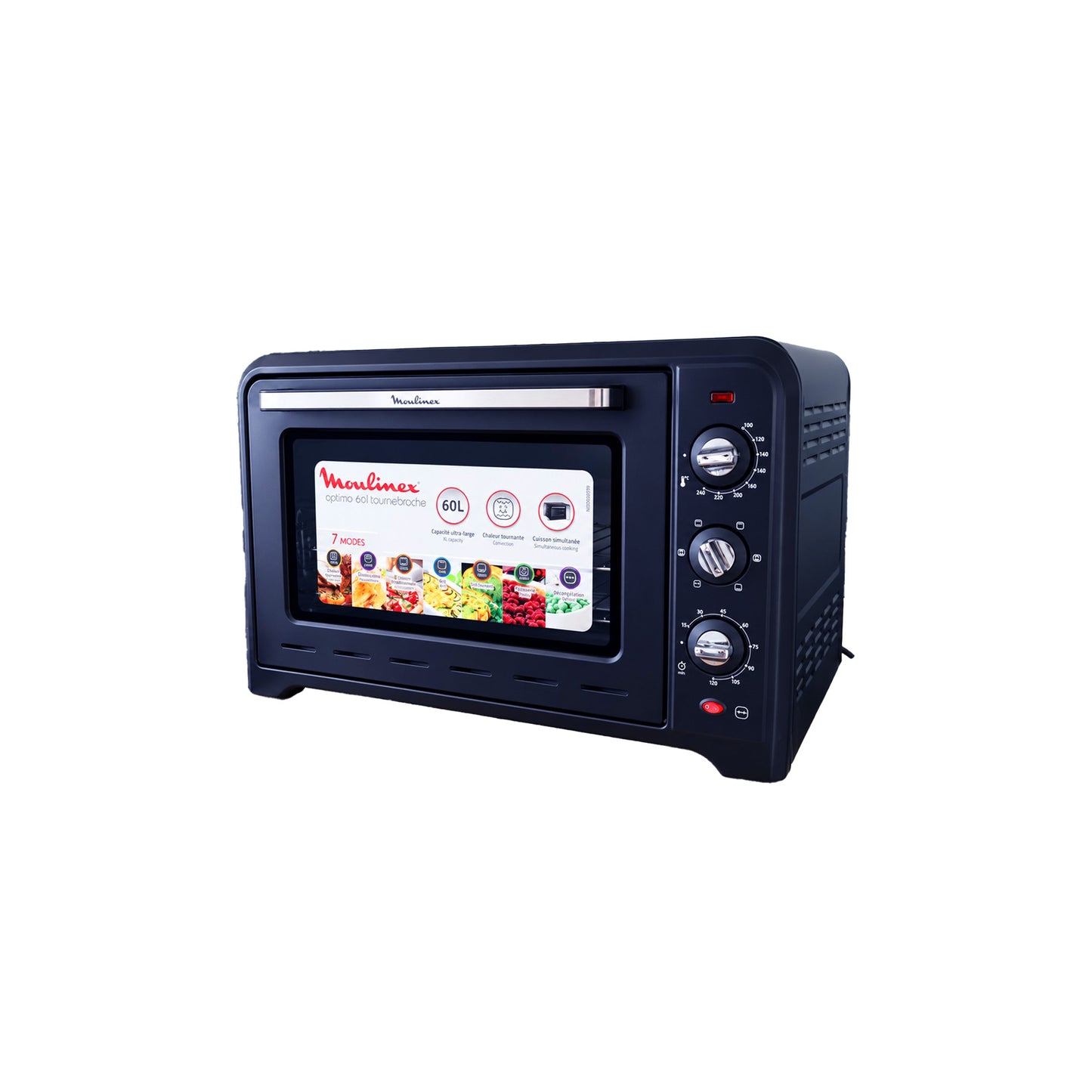 Moulinex Optimo 60 l Elektrobackofen in Schwarz