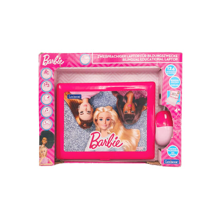 Originalverpackung des Lexibook Barbie Lernlaptops vorn
