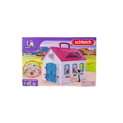 Schleich 42703 Reiterhof Stall mit Pferden und Ausstattung