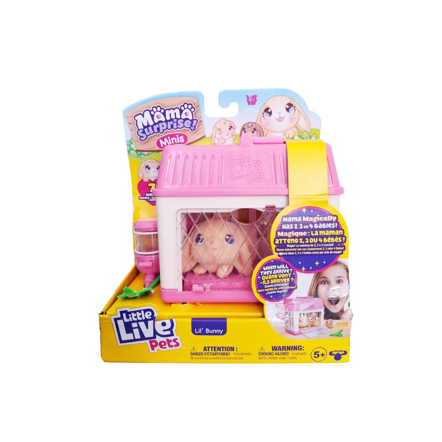 Little Live Pets Mama Surprise Mini Hasen Spielset mit Babyhasen