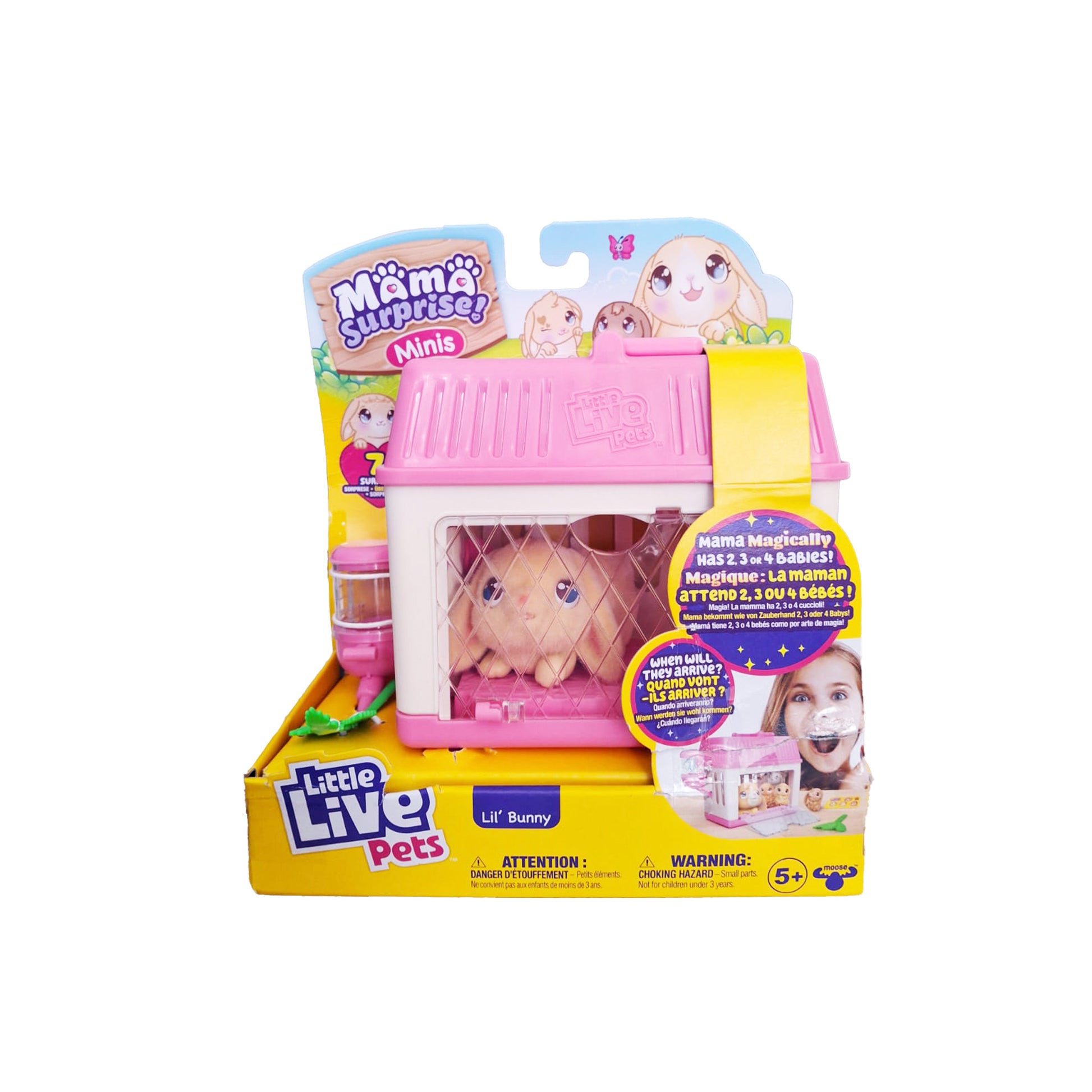 Little Live Pets Mama Surprise Mini Hasen Spielset mit Babyhasen