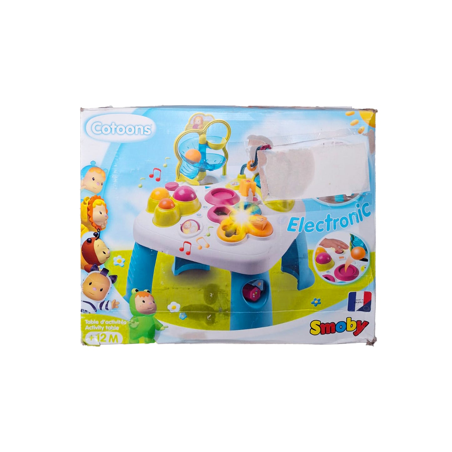 Verpackung des Smoby Spieltisches