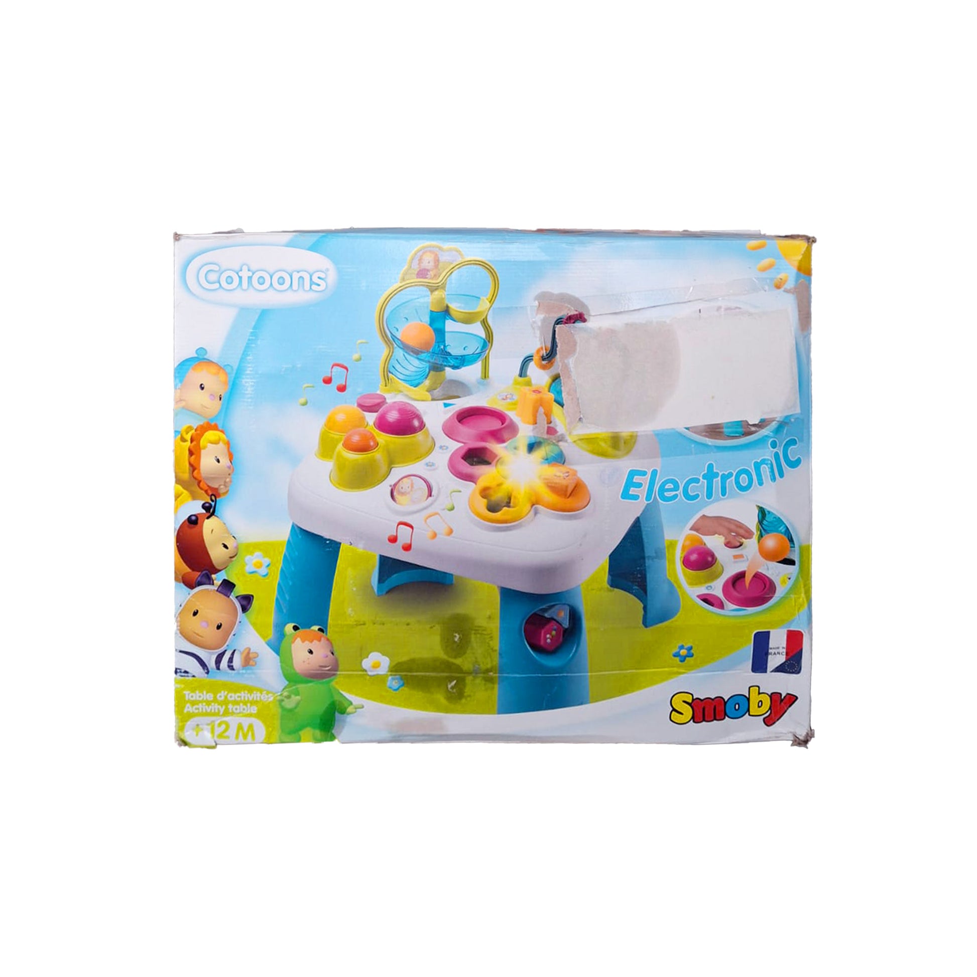 Verpackung des Smoby Spieltisches