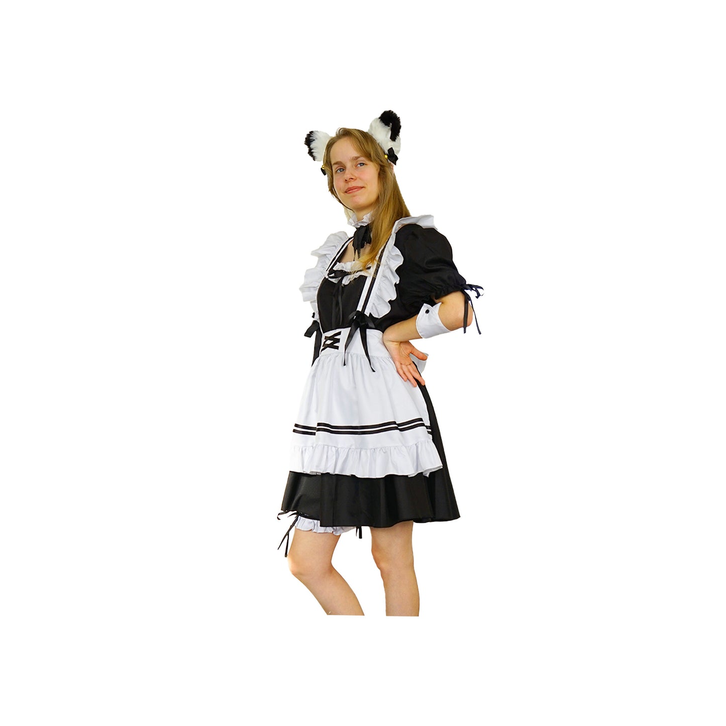 Lolita Cosplay Kostüm schwarz-weiß