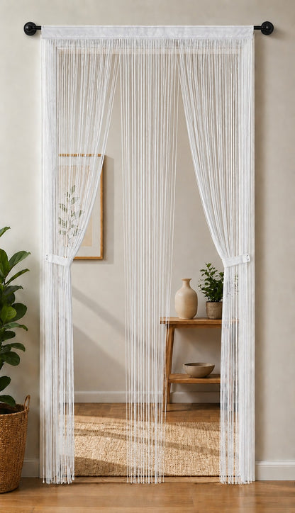 Fadenvorhang aus Polyester für Türen, Fenster und offene Durchgänge