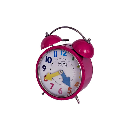 MPM Quality Design Wecker pink analog modern