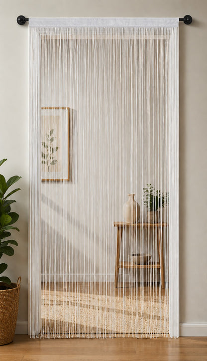 HSYLYM Faden Türvorhang 90x200 cm als dekorativer Raumteiler in modernem Design