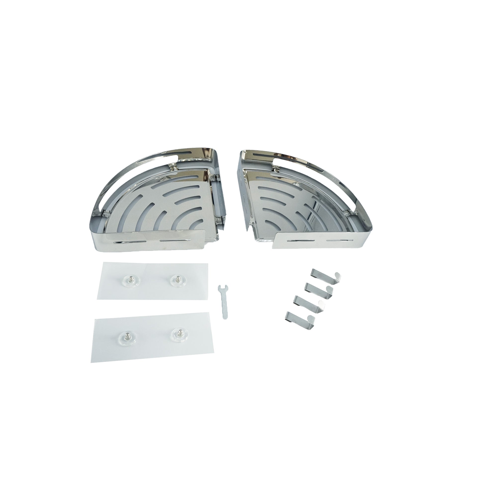 PNNP Duschregal ohne Bohren, silber