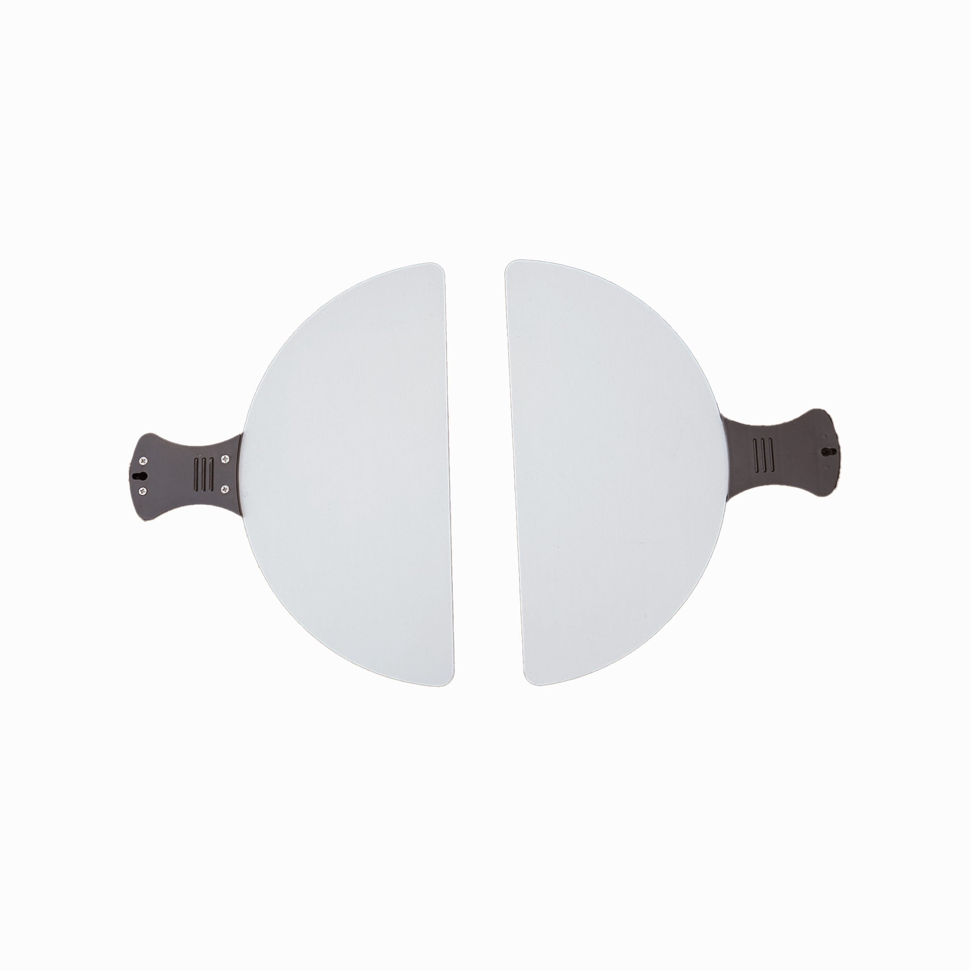 2 halbrunde Pizzaschaufeln aus Aluminium für Pizzaöfen