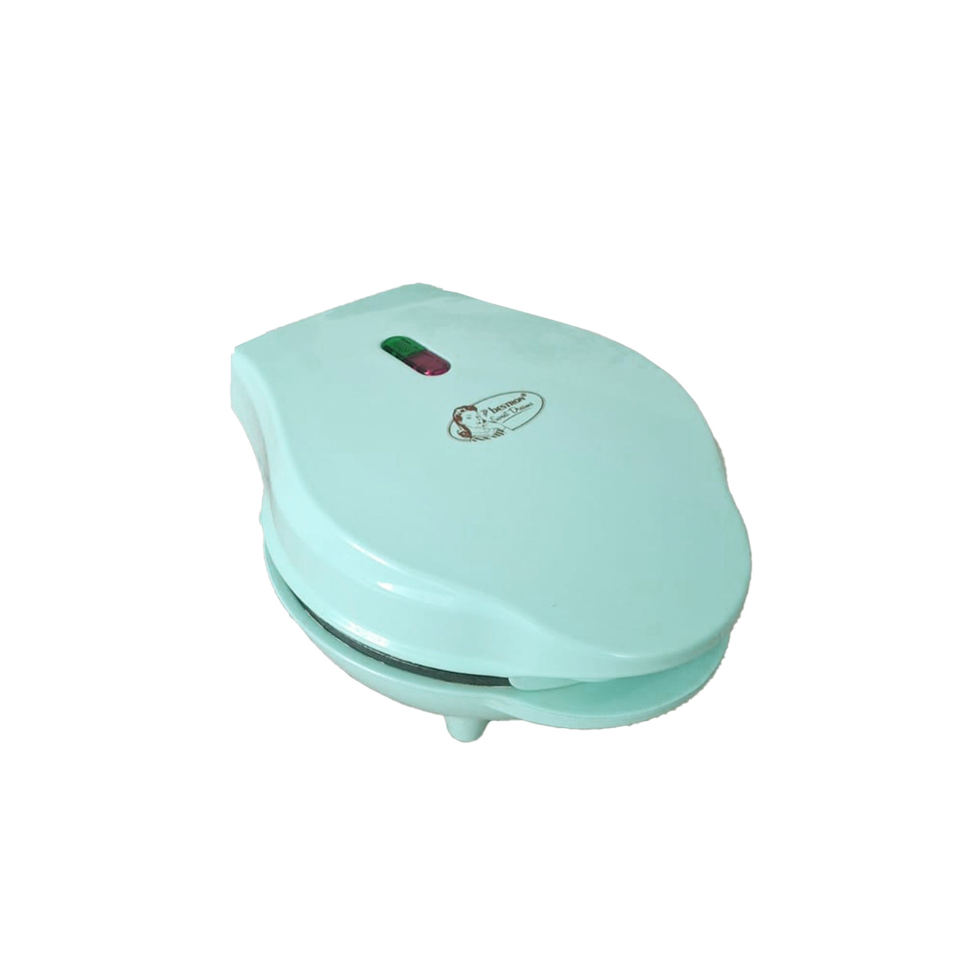 Bestron Mini-Waffeleisen für klassische Waffeln in der Farbe Mint