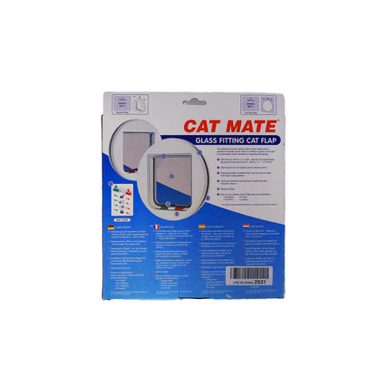 Verschließbare Katzenklappe von Cat Mate mit 4-Wege-System