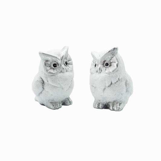 Keramik Deko-Eulen 2er Set